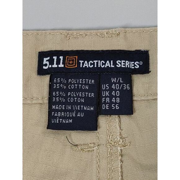 511 Tactical Pants Mens 40x36 Khaki Tactile Pro Ripstop Training Gorpcore - Picture 2 of 16